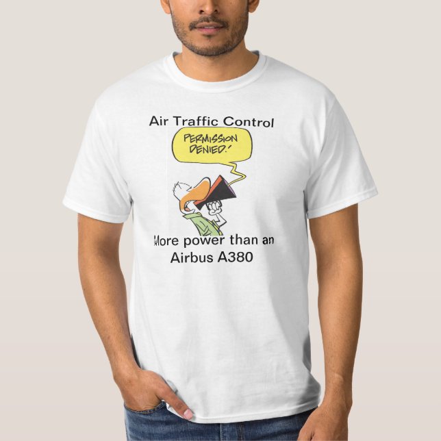 T-shirts Desenhos animados engraçados de Airbus de (Frente)