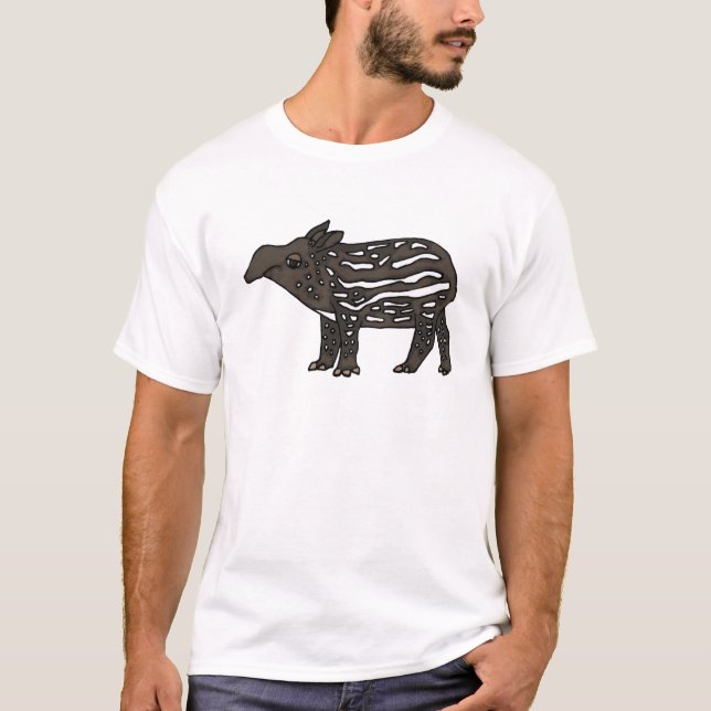 T-shirts Desenhos animados engraçados do Tapir do AU (Frente)