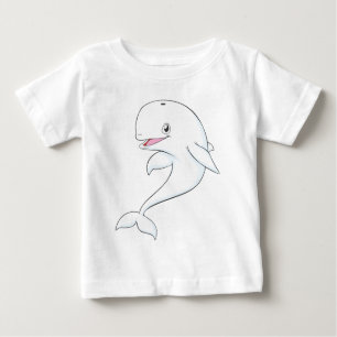 T-shirts Desenhos animados felizes da baleia da beluga