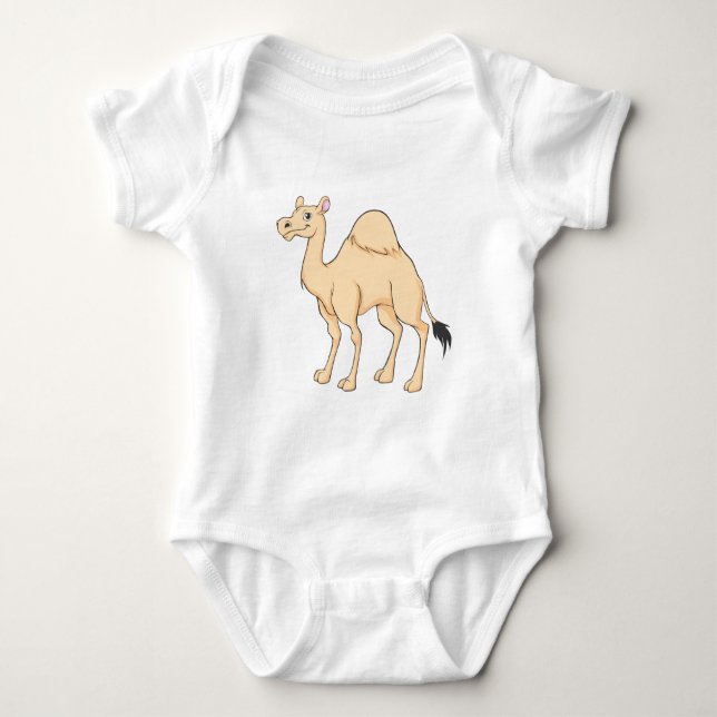 T-shirts Desenhos animados felizes do camelo (Frente)
