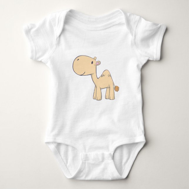 T-shirts Desenhos animados felizes do camelo (Frente)