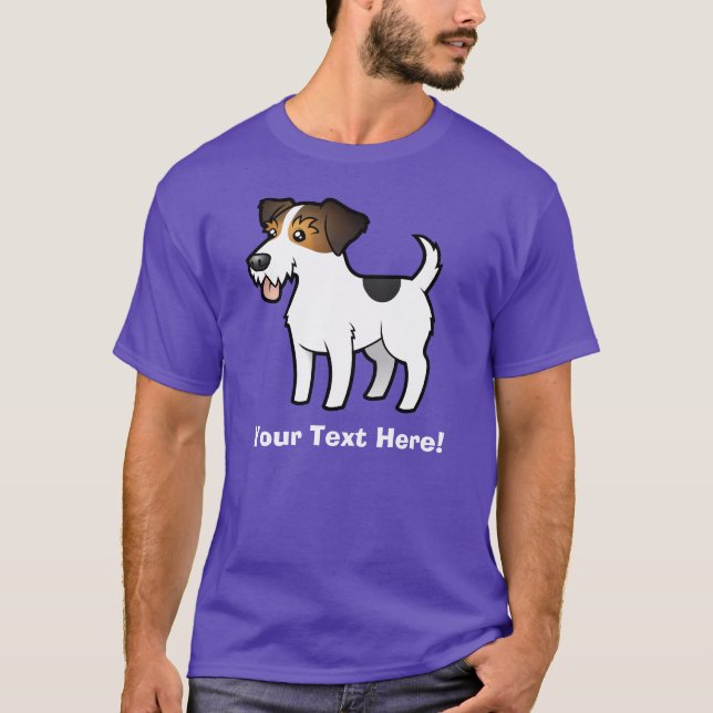 T-shirts Desenhos animados Jack Russell Terrier (Frente)