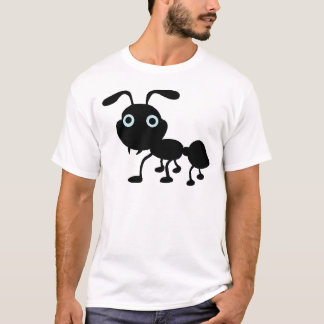 T-shirts Desenhos animados pretos da formiga