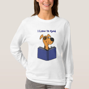T-shirts Desenhos animados que bonitos do cão do BB eu amo