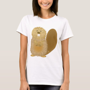 T-shirts Desenhos animais adoráveis: Castor