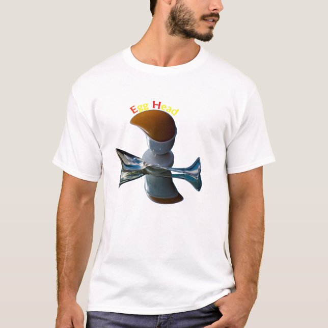 T-shirts Desenhos Excêntricos de Cabeça de Ovo (Frente)