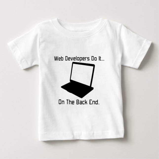 T-shirts Desenvolvedores Web fazem... no Back End. (Frente)