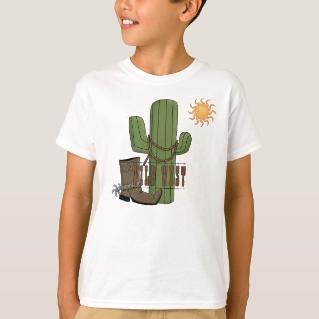 T-shirts Deserto da Arizona Oeste Selvagem (Frente)