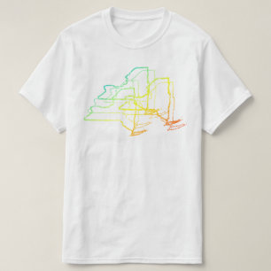 T-shirts desfoque de frio de nova iorque