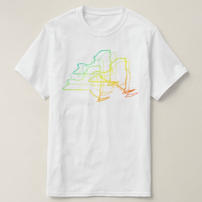 T-shirts desfoque de frio de nova iorque (Frente do Design)