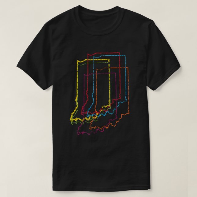T-shirts desfoque do orgulho da índia (Frente do Design)