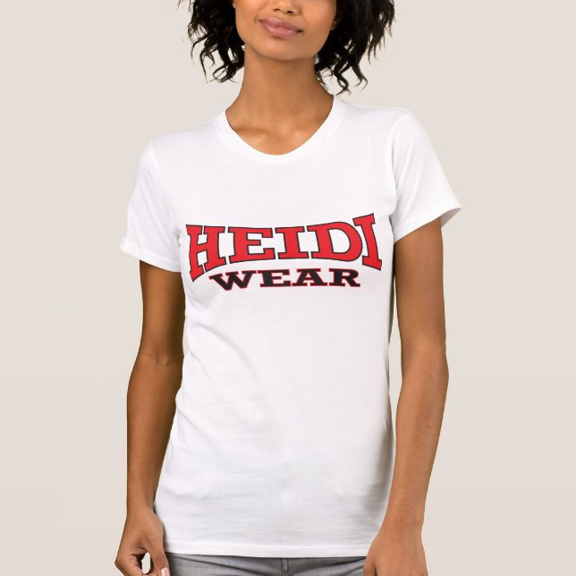 T-shirts Desgaste de Heidi (Frente)
