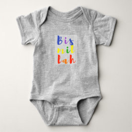 T-shirts Desgaste do bebê de Bismillah