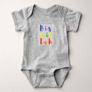 T-shirts Desgaste do bebê de Bismillah