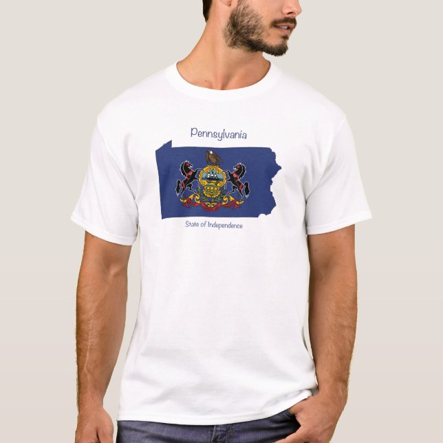 T-shirts Desgaste do espírito de Pensilvânia (Frente)