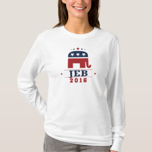 T-shirts Design 2016 do elefante do GOP de Jeb
