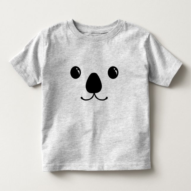 T-shirts Design animal bonito da cara do Koala (Frente)