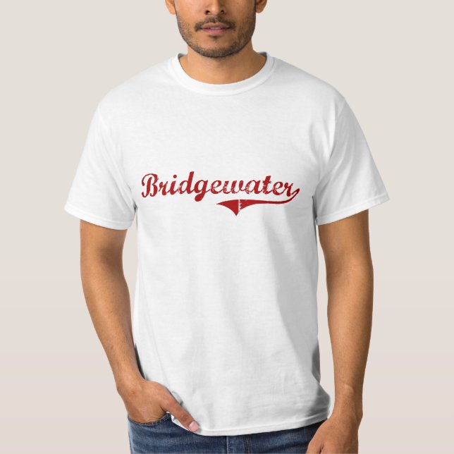 T-shirts Design clássico de Bridgewater Massachusetts (Frente)