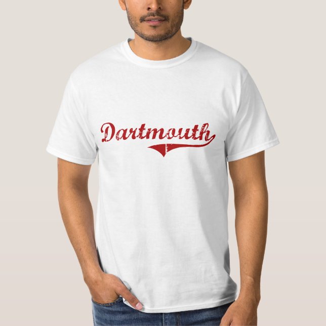 T-shirts Design clássico de Dartmouth Massachusetts (Frente)