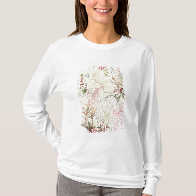 T-shirts Design da alga para o material de seda (w/c no (Frente)