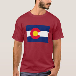 T-shirts Design da bandeira do estado de Colorado