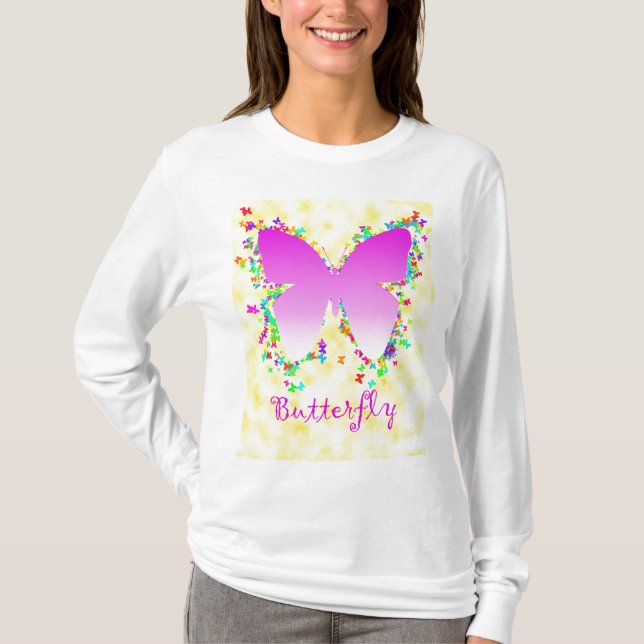 T-shirts Design da borboleta (Frente)