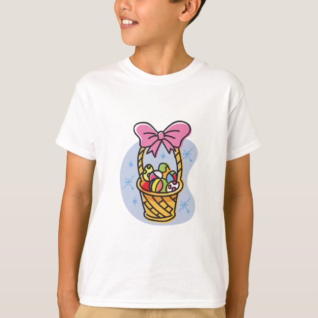 T-shirts Design da cesta da páscoa (Frente)