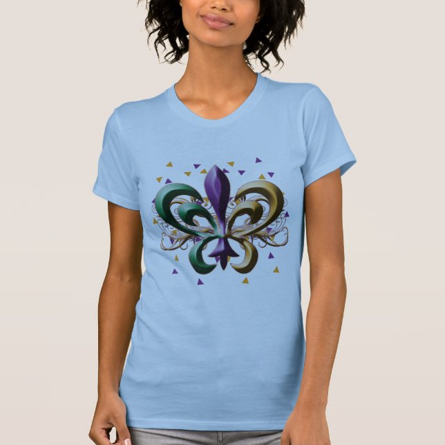 T-shirts Design da flor de lis do carnaval (Frente)