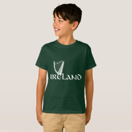 T-shirts Design da harpa de Ireland, harpa irlandesa
