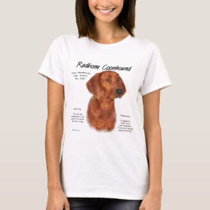 T-shirts Design da história do Coonhound de Redbone