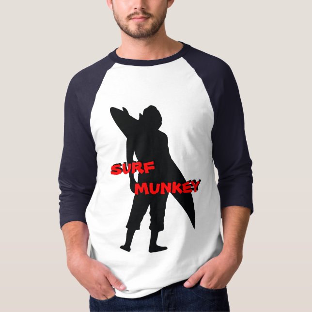 T-shirts Design da silhueta de Shortboarder (Frente)