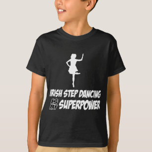T-shirts Design da superpotência de Stepdance do irlandês
