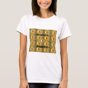 T-shirts Design de Arte Étnica Africana: Belas Pessoas