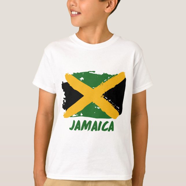 T-shirts Design de bandeira da Jamaica (Frente)