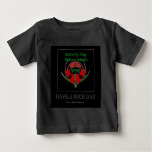 T-shirts Design de Escudo Queniano: Bandeira de Borboleta.