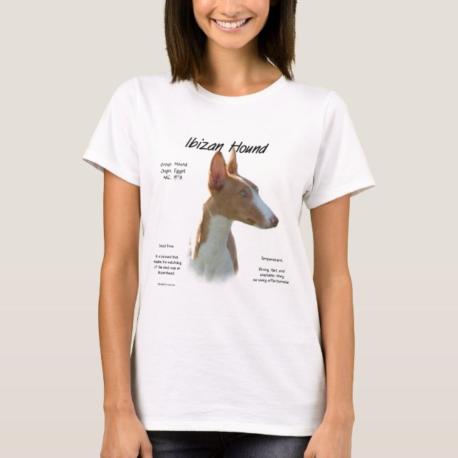 T-shirts Design de História de Hound Ibizan (Frente)