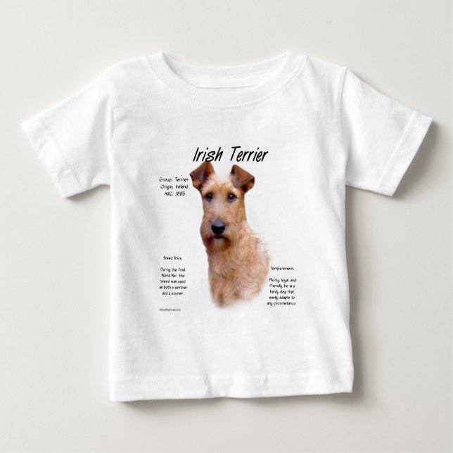 T-shirts Design de História de Terrier irlandês (Frente)