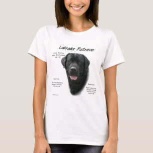 T-shirts Design de História do Labrador Retriever (preto)