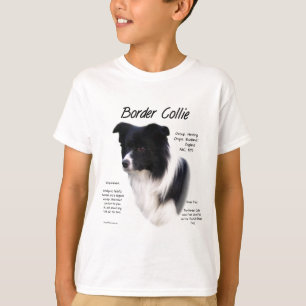 T-shirts Design de Histórico de Collie de Borda