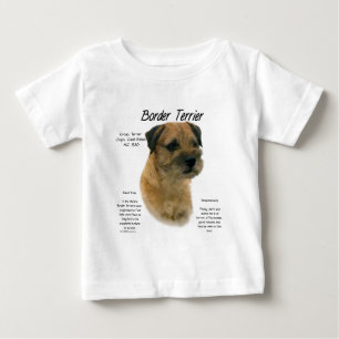 T-shirts Design de Histórico de Terrier de Borda