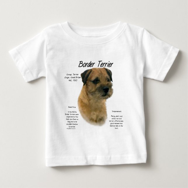 T-shirts Design de Histórico de Terrier de Borda (Frente)