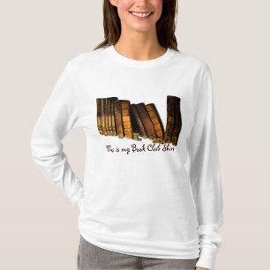 T-shirts Design de leitura do livro velho do grupo do