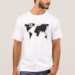T-shirts design de mapa