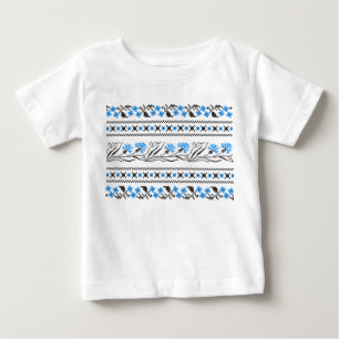 T-shirts Design de pontos crus de Cornflower azuis