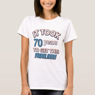 T-shirts design do aniversário do ano do 70