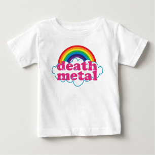 T-shirts Design do arco-íris do metal da morte
