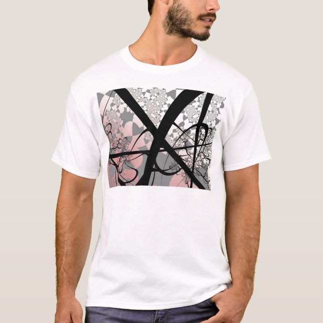 T-shirts Design do Fractal do desflorestamento (Frente)