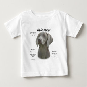 T-shirts Design do Histórico do Weimaraner