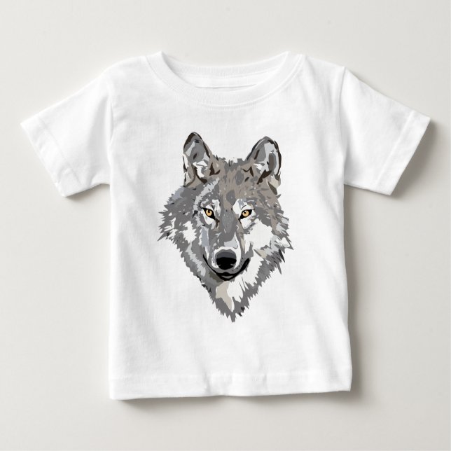 T-shirts Design do lobo cinzento (Frente)