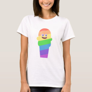 T-shirts Design do Logotipo do Ícone do Arco-Íon Colorido B
